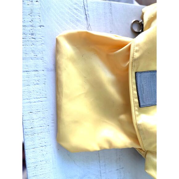 Coach "Poppy" Blue Signature Jacquard Tote Bag with Dual Zippered Pockets - Picture 4 of 6